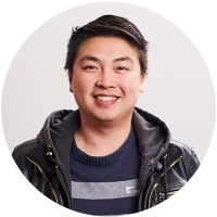 Staff member Dennis Nguyen at Ento