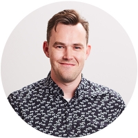 Staff member James Healey at Ento