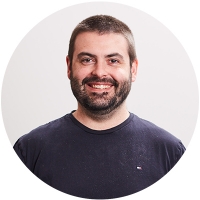 Staff member Jono Fitzgerald at Ento