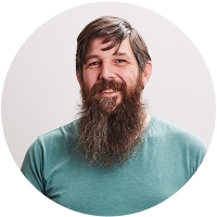 Staff member Michael Lambert at Ento