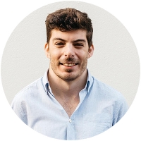Staff member Brendan Bernard at Ento