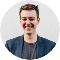 Staff member Chris Power at Ento