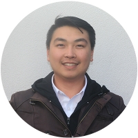 Staff member Dennis Nguyen at Ento