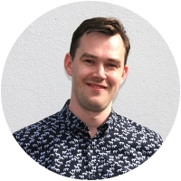 Staff member James Healey at Ento