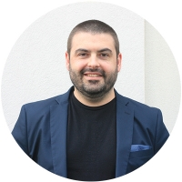 Staff member Jono Fitzgerald at Ento