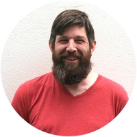 Staff member Michael Lambert at Ento