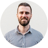 Staff member Sean Bullock at Ento
