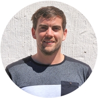 Staff member Stuart Owen at Ento
