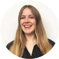Staff member Pia Bach at Ento