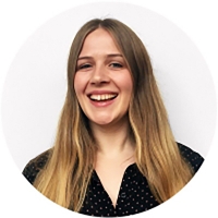 Staff member Pia Bach at Ento