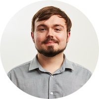 Staff member Barney Wimbush at Ento