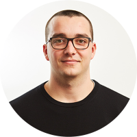 Staff member Carl Borgas at Ento