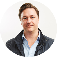 Staff member Damien Andreasen at Ento