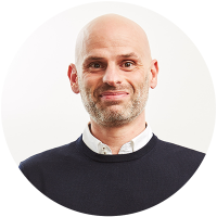 Staff member Giles Kirkham at Ento
