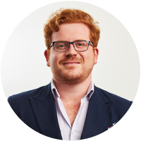 Staff member Jacob Griffiths at Ento