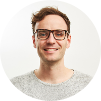 Staff member Marcus Riggall at Ento