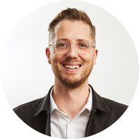 Staff member Mark Barger at Ento