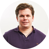 Staff member Scott Wilkinson at Ento