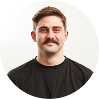 Staff member Tom Macdonald at Ento