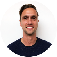 Staff member Elliot Goard at Ento