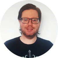 Staff member Andy Connell at Ento