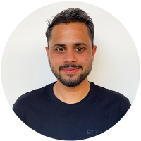 Staff member Girish Bhatta at Ento